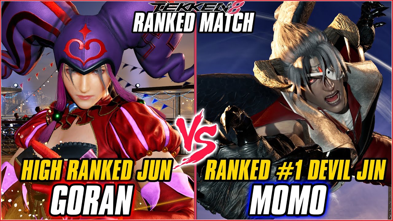 TEKKEN 8 ▰ GORAN (Jun) vs MOMO (#1 Ranked Devil Jin) ▰ T8 HIGH LEVEL GAMEPLAY
