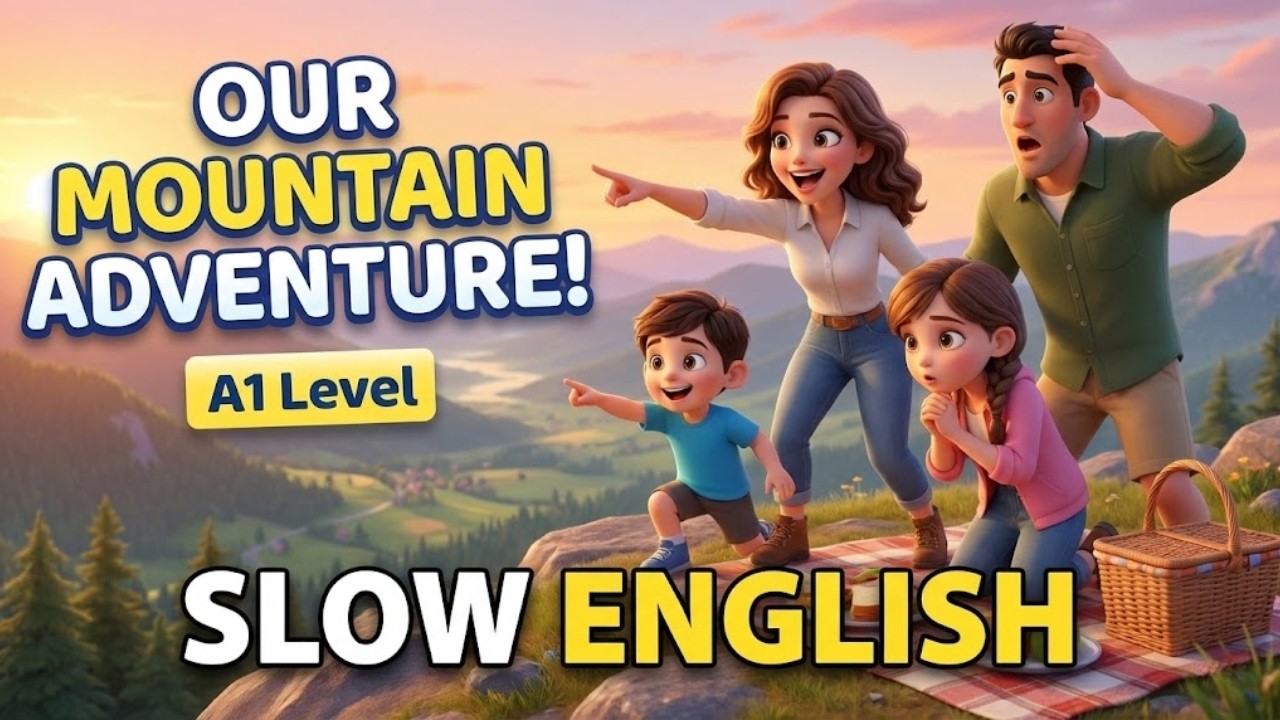 Learn English Through Story: Mountain Picnic Adventure | Beginner Listening Practice
