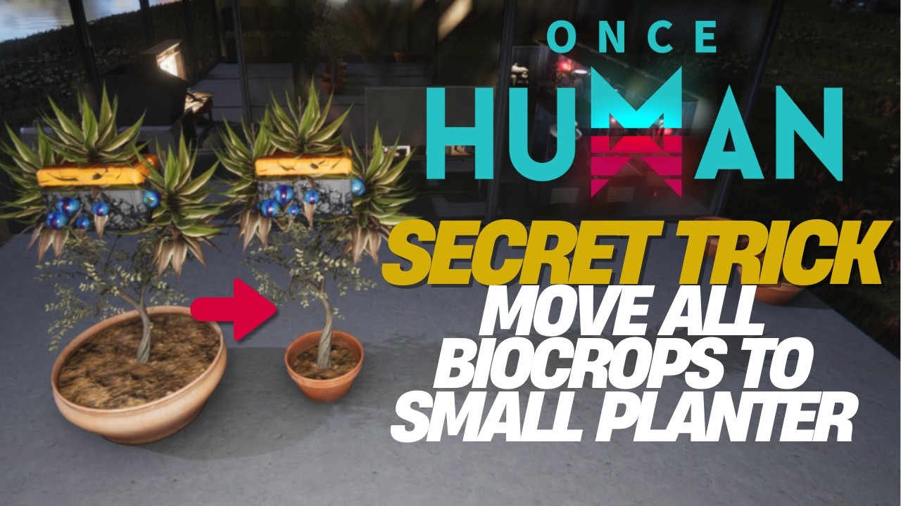 How to Put Morphic Plants in Small Planters (Secret Gardener Trick) | Once Human