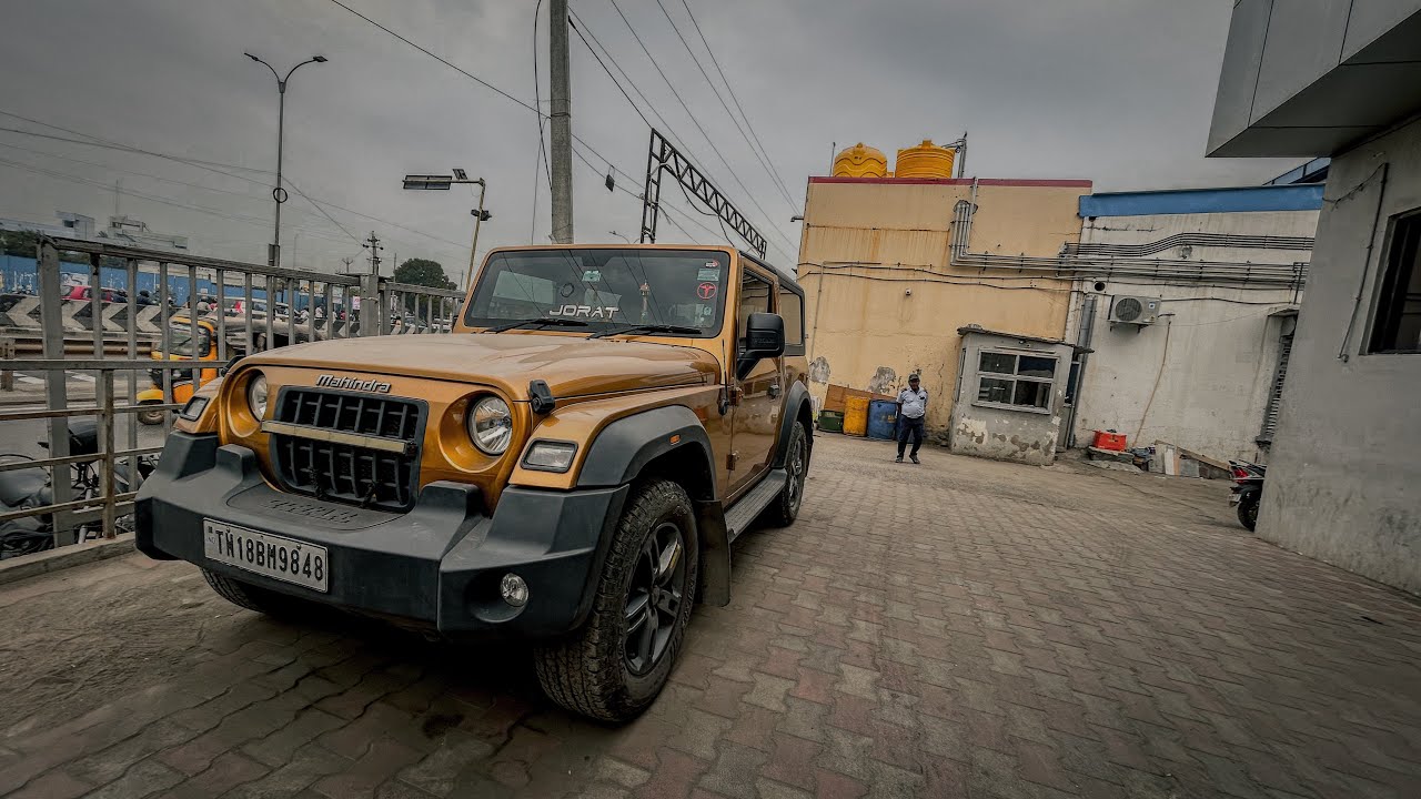 A day in my life | MAHINDRA THAR | Picking up from service centre | Evening POV vlog 