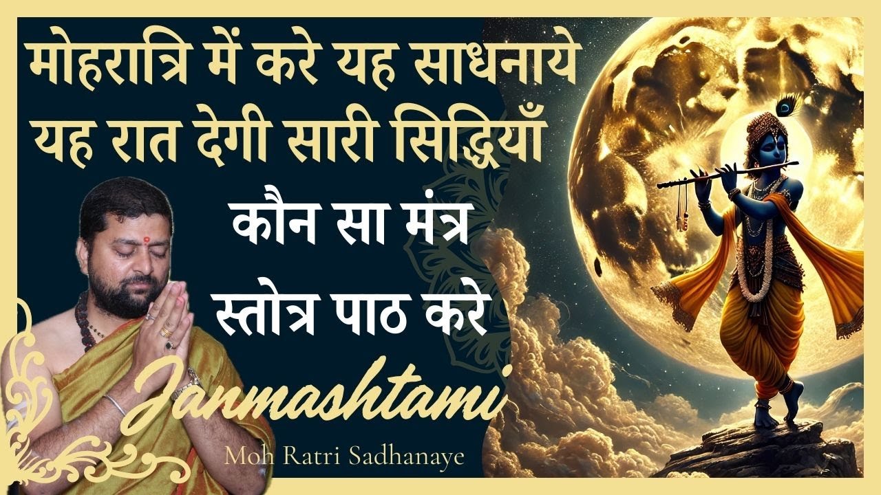 जन्माष्टमी की रात करे यह साधनाये | सारे दुःख कष्ट दूर होंगे | Janmashtami ki raat ki sadhnaye |