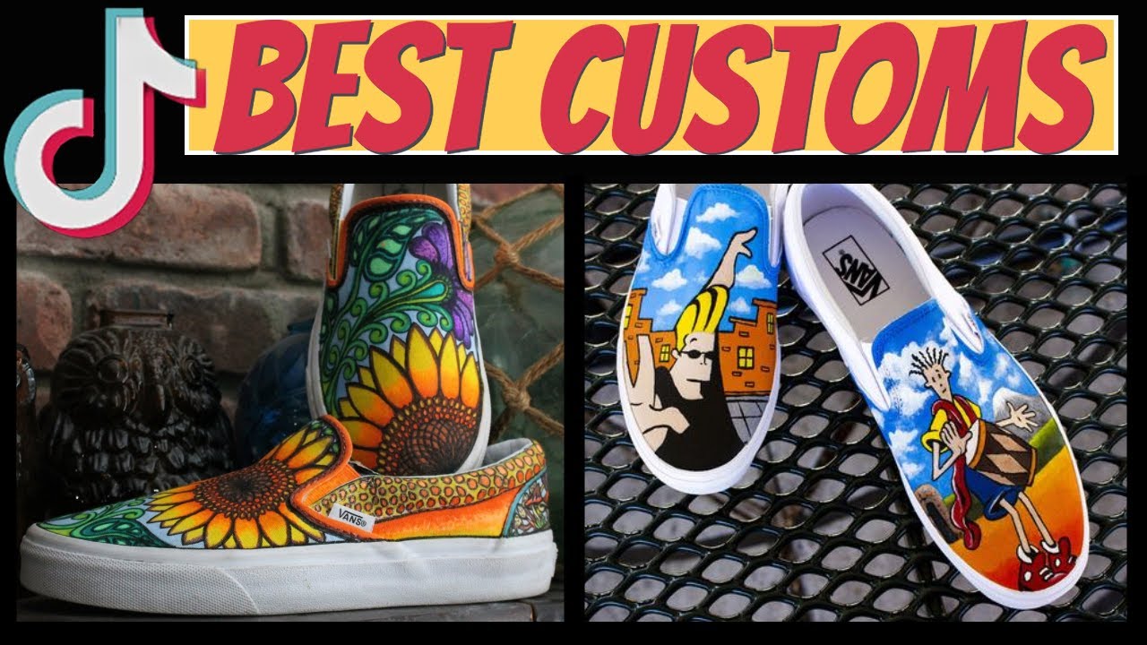 Best Custom Vans 2021 | TikTok Compilation | Painting on Canvas Shoes