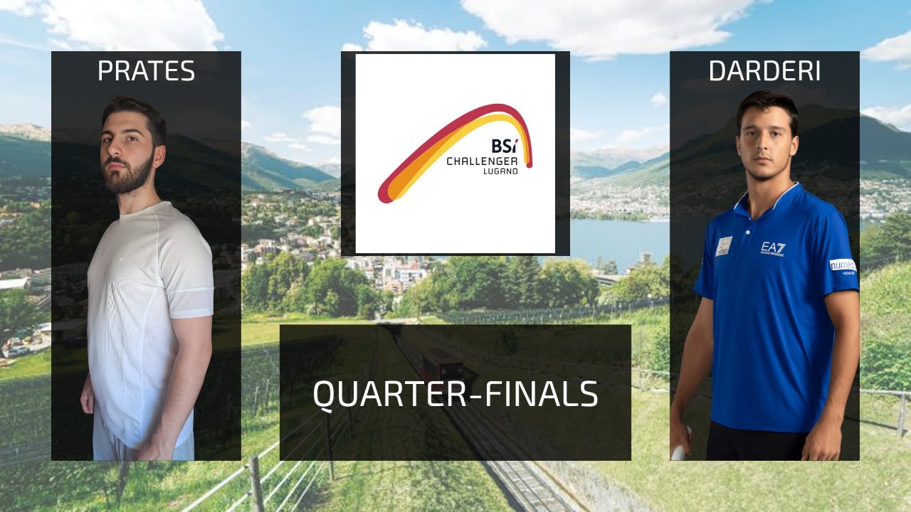 Daniel Prates vs. Luciano Darderi | Lugano Challenger | Quarter-Finals