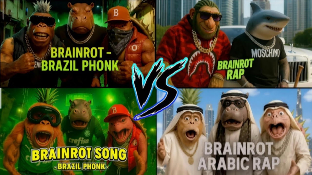 BRAINROT BRAZIL Vs BRAINROT ARABIC Vs BRAINROT SONG TILoS Hop EDM Rush (part 47)