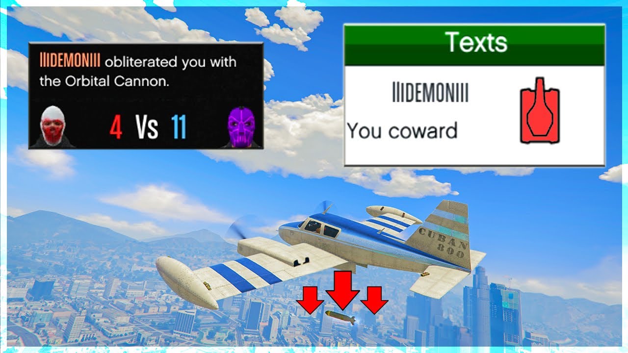 Как провоцировать танковых задир с помощью Cuban 800 в GTA Online