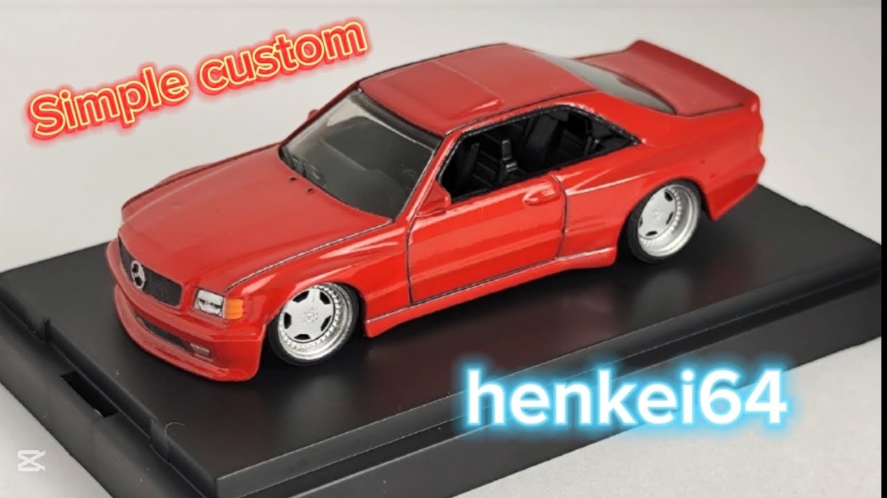 Hot Wheels Custom Project #1 -Mercedes-Benz 560 SEC AMG