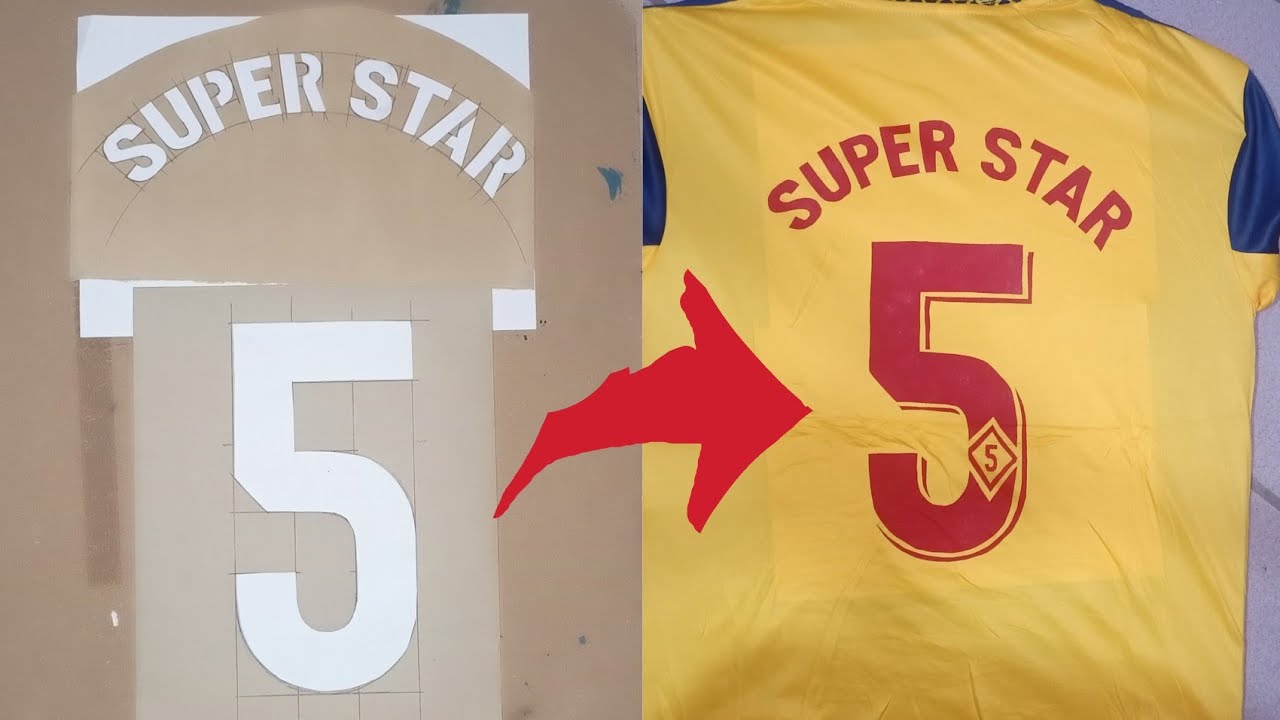 Astuce pour écrire sur un maillot avec la peinture à l'huile.