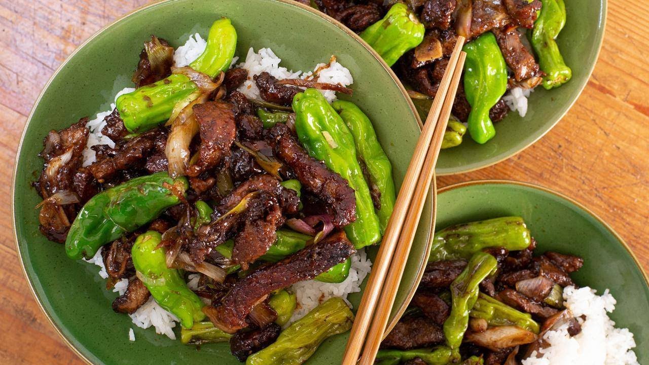 How To Make Mongolian Beef with Shishito Peppers By Rachael