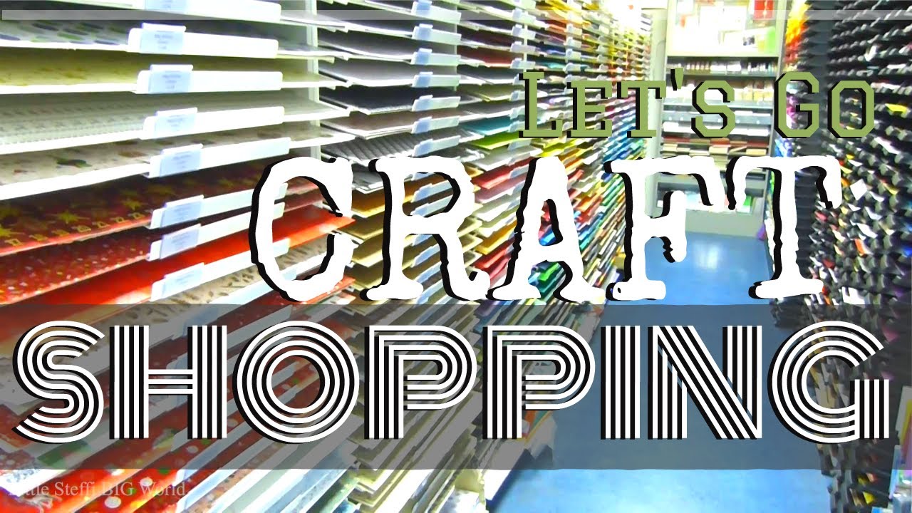 Come Craft Shopping with me Stempell&auml;dle Store Tour - Travel Scrapbooking Album Supply Little Steffi