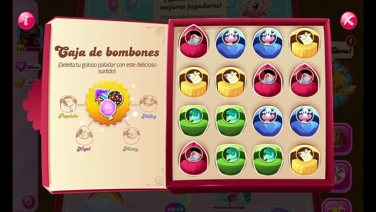 Candy Crush Saga CAJA DE BOMBONES...Mision Completa. New Challenge Walkthrough