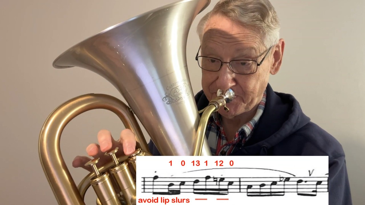 Helpful Fingerings: Horovitz Euphonium Concerto. Makes Some Lip Slurs and 2 Tough Trills Easier