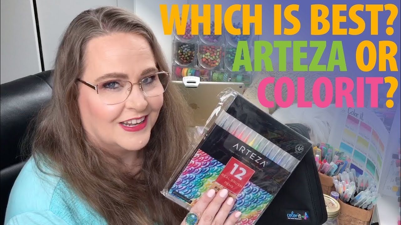 Watercolor Brush Pen Showdown! Arteza vs Colorit