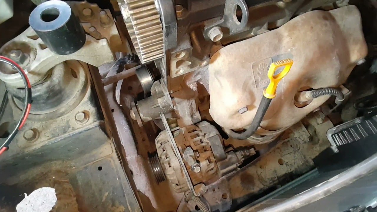 cómo cambiar bomba de agua Hyundai accent motor 1.4