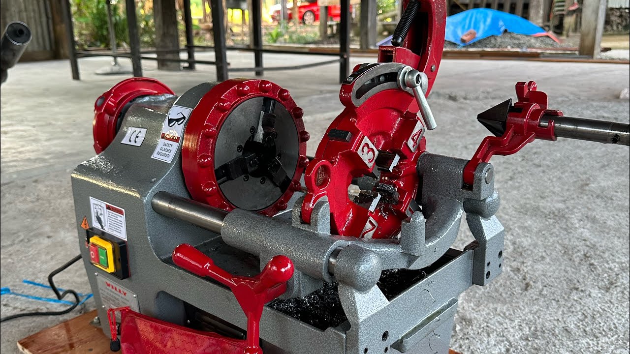 Cara Menggunakan Mesin Thread paip & Cara Buat Thread Paip Air (Paip Stainless stell)