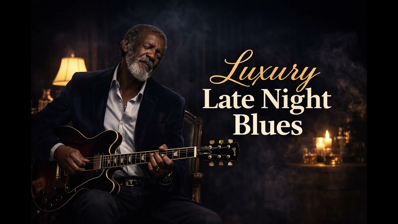Luxury Late Night Blues | Smooth Midnight Guitar