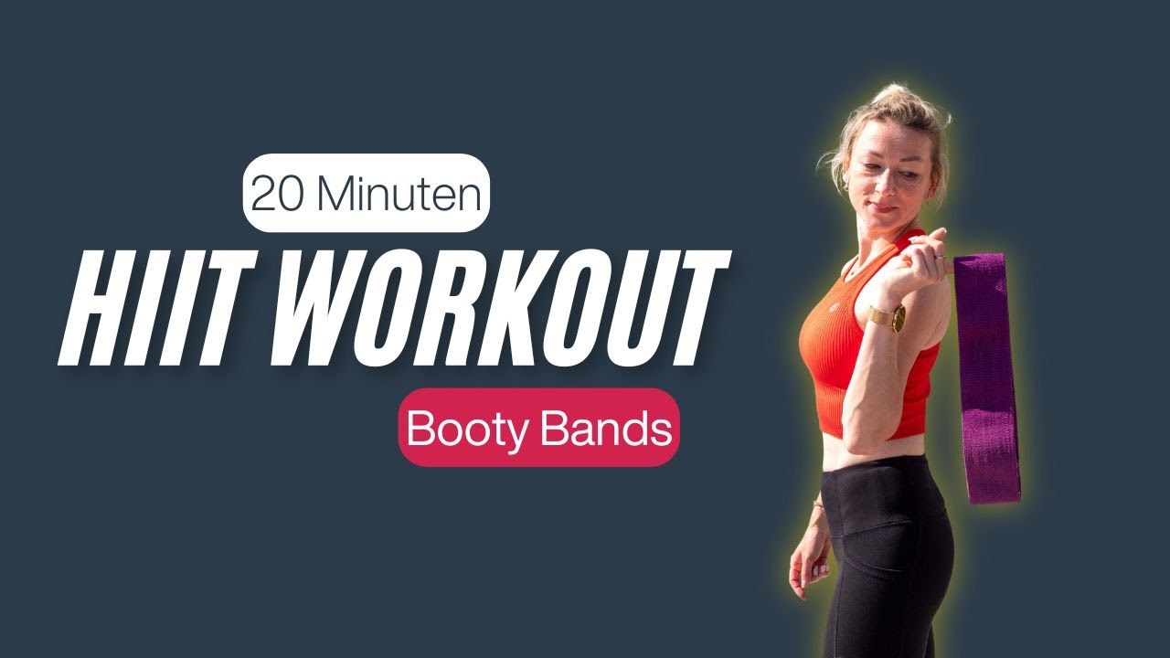 20 MINUTEN HIIT WORKOUT - Booty Bands geeignet // fit.physio.katrin