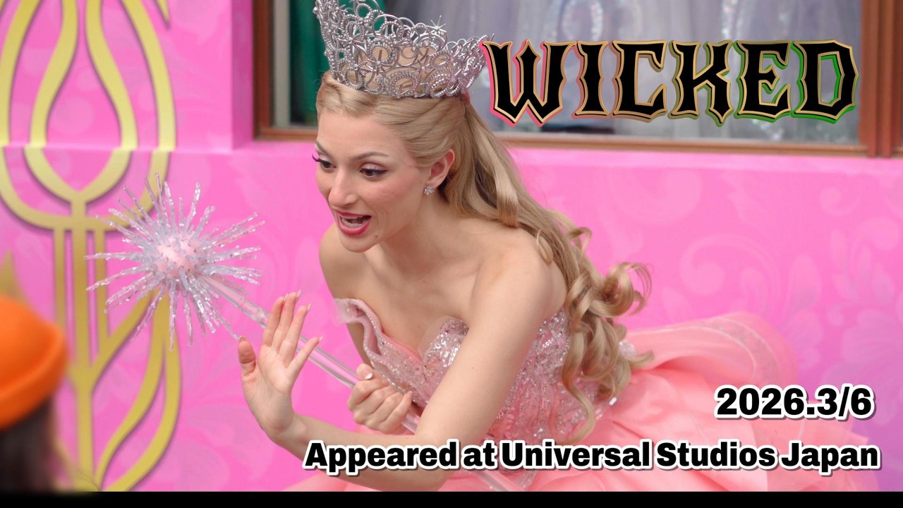 【USJ】Greetings from two witches from Wicked【Universal Studios Japan2026.3/6】#usj #wicked