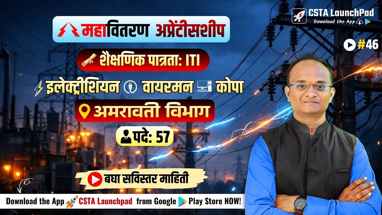 Mahavitaran Amravati Apprentice Bharti 2026 | 57 Post | ITI Electrician Wireman COPA #itiapprentice