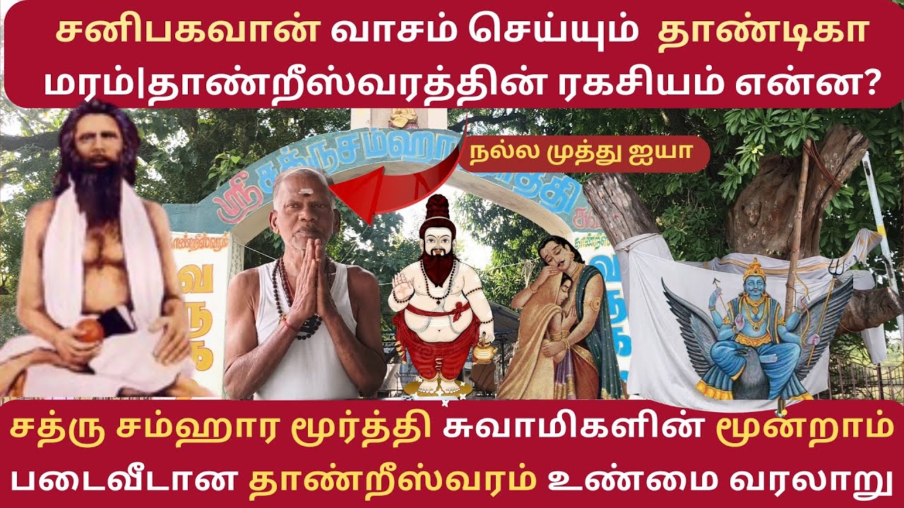 தாண்றீஸ்வரத்தின் உண்மை வரலாறு| |shatrusamharamoorthy|சத்ரு சம்ஹார மூர்த்தி சுவாமிகள்