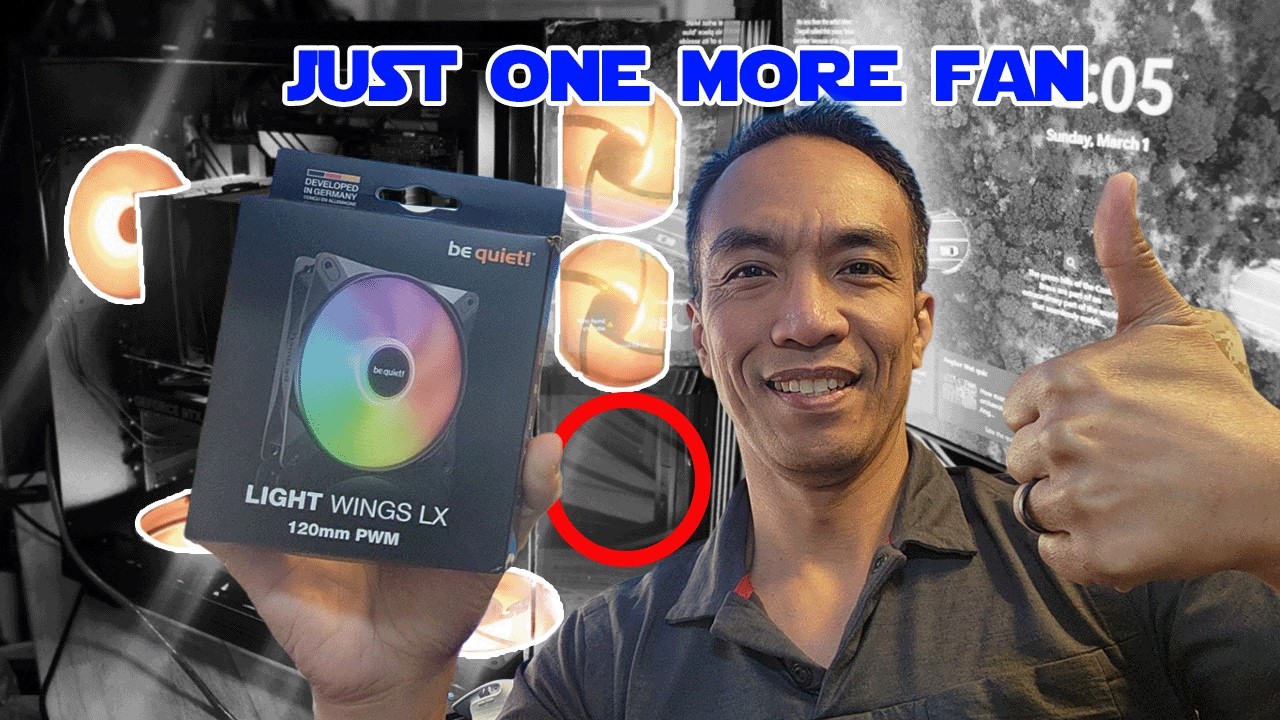 6 or 7 Fans...  6-Seven!  HAHAHA! // #pcbuild #asus #corsair #samsung #bequiet #amd #obsbot #bequiet