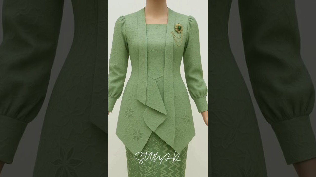 Membuat Pola Kebaya Kutubaru Modifikasi #pattern #polakebaya#sewingtutorial #shortvideo