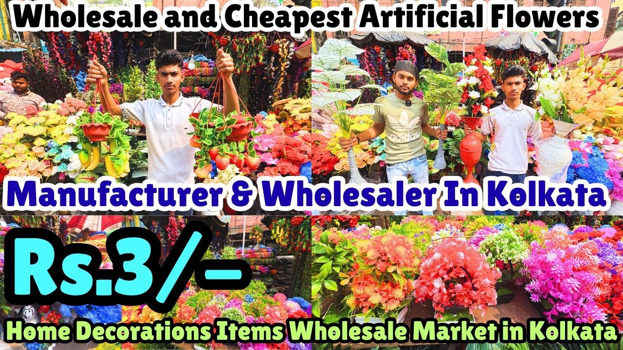 Flower Decoration Item Manufacturer & Wholesaler In Kolkata || Home Decor Item Wholesale Market