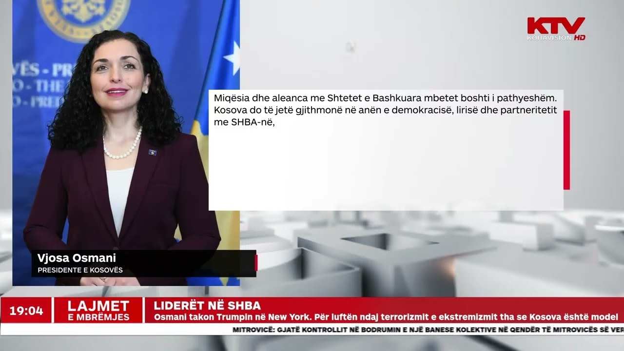 Lajmet e mbr&euml;mjes 19h, 27.09.2025