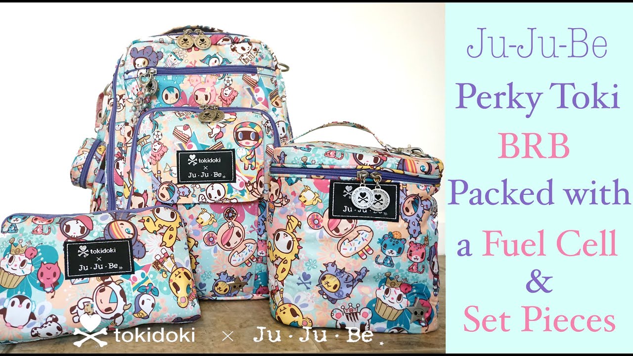 Review/Packing video: Perky Toki BRB Be Right Back Ju-Ju-Be x Tokidoki + NEW Be Set & Fuel Cell