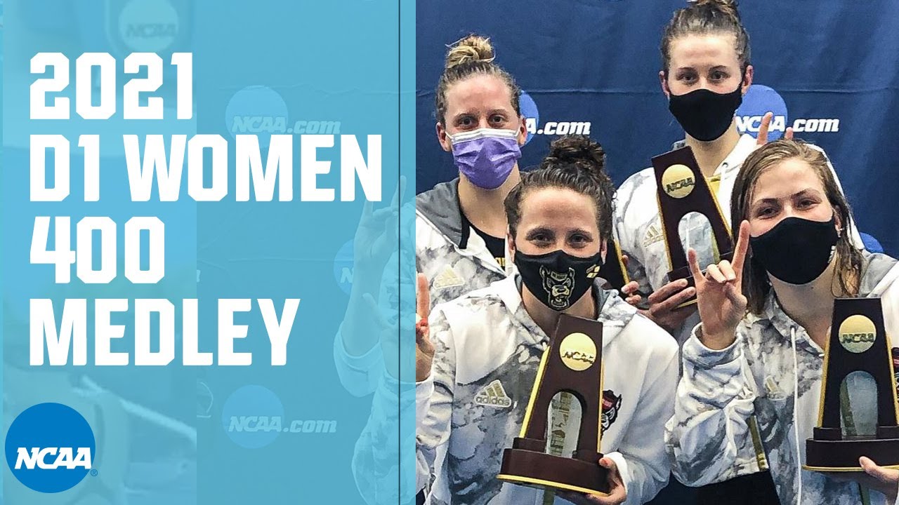 N.C. State sets 400-yard medley relay record | 2021 NCAA Swimming Championships