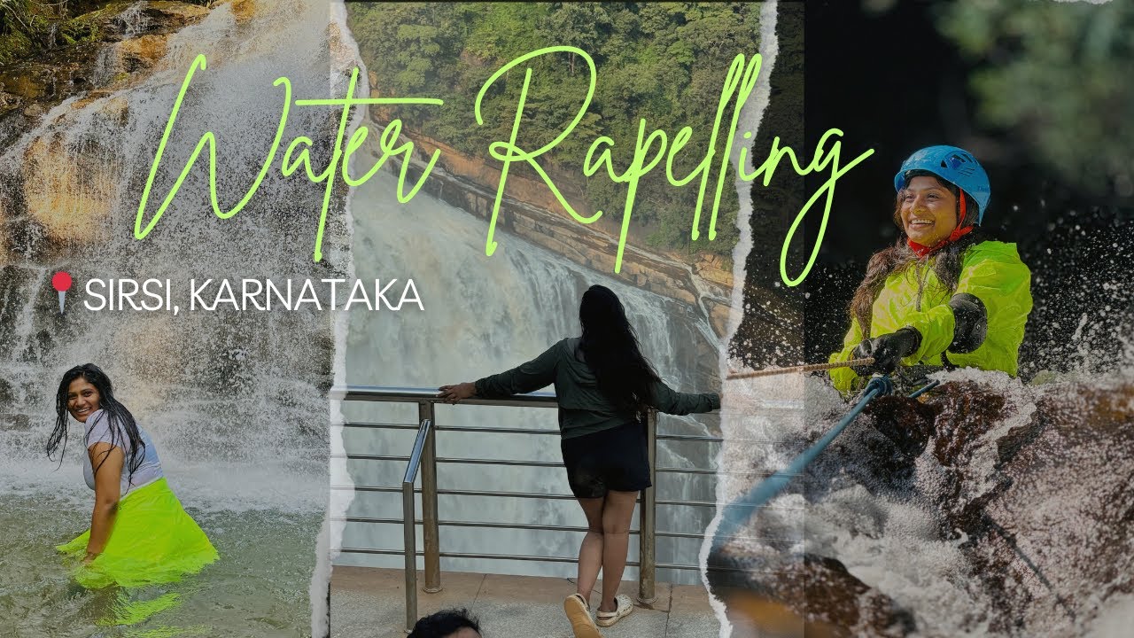 I did WATER RAPELLING for the first time🧗‍♀️ | SIRSI , KARNATAKA | TEAM HIGHHAWKS | UNCHALLI FALLS..