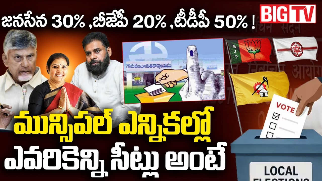 AP Municipal Elections 2026 Party Wise Seats | TDP | Janasena | BJP | AP Politics | BIG TV