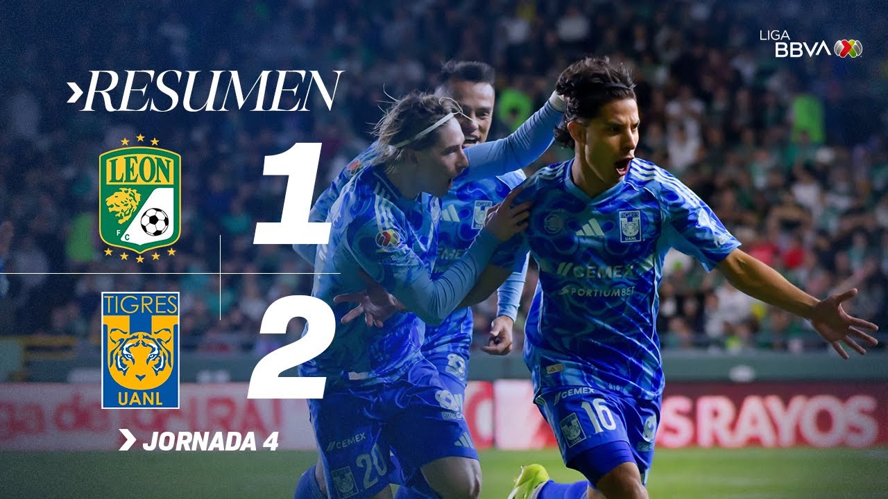 LEÓN 1-2 TIGRES | ¡La U de Nuevo León vence a la Fiera a domicilio! | J4 Con México C26