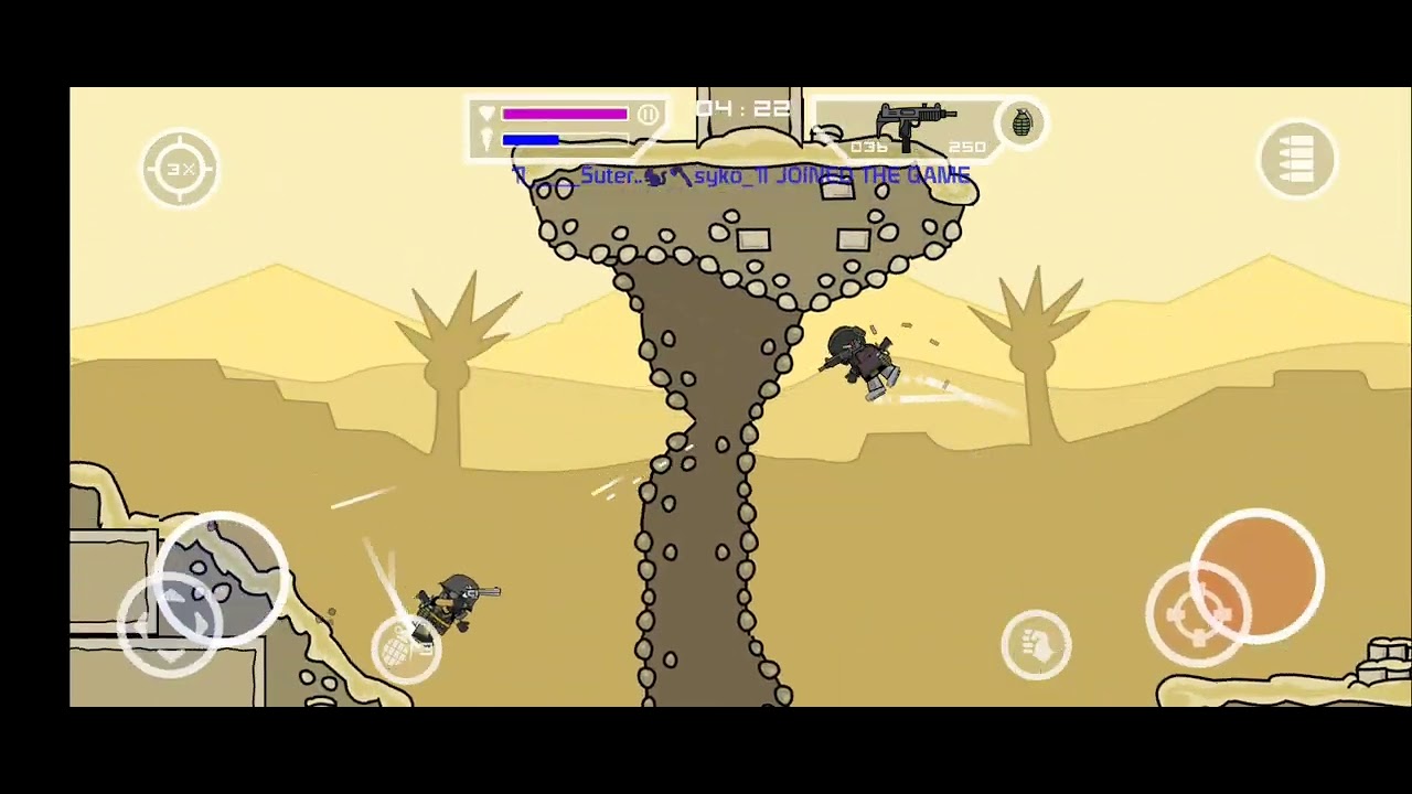 Finally I unlocked saw gun (cutter gun)    MINI MILITIA
