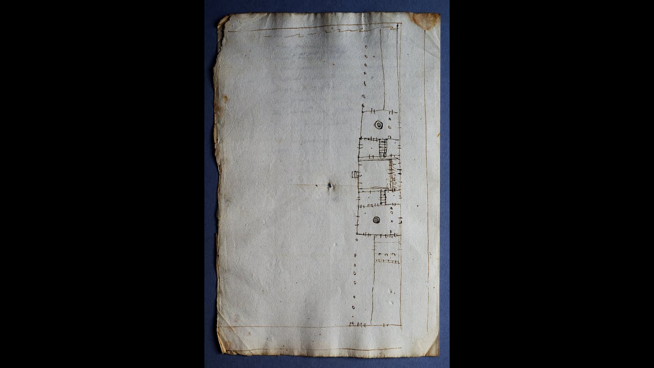 Lo schizzo di Andrea Palladio per Villa Forni Cerato