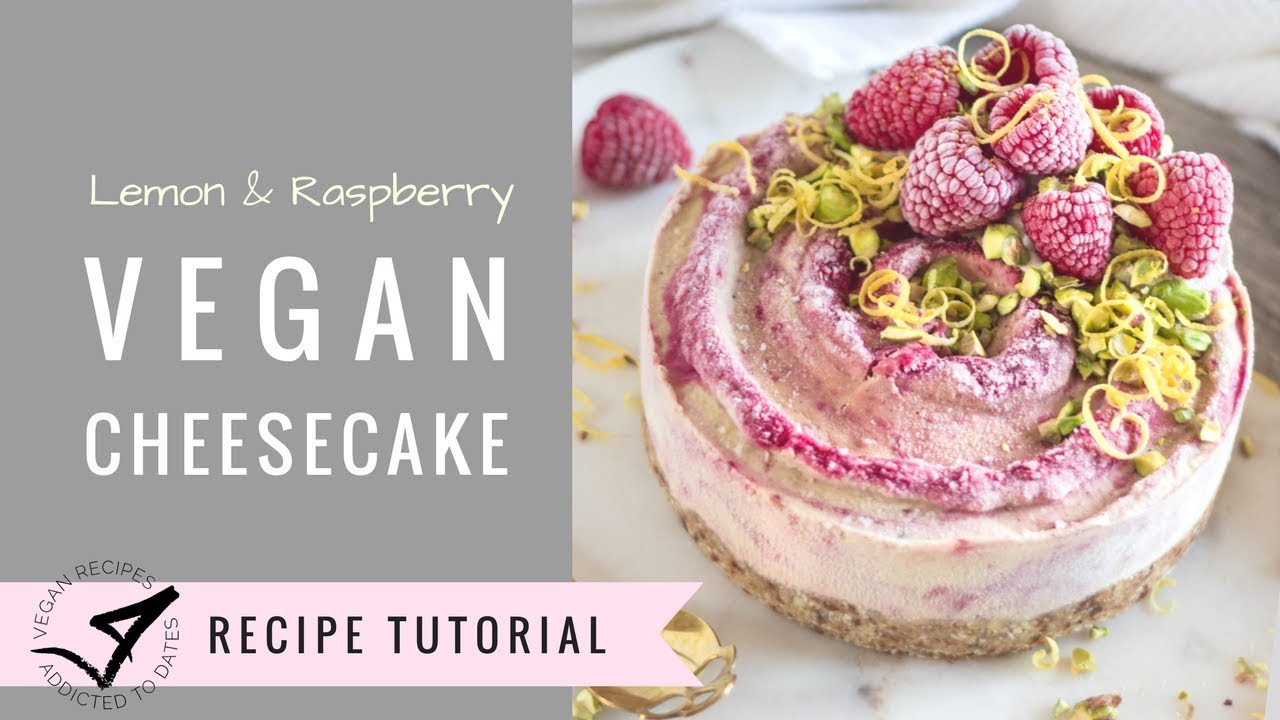 VEGAN CHEESECAKE | Raspberry & Lemon | No bake Gluten free