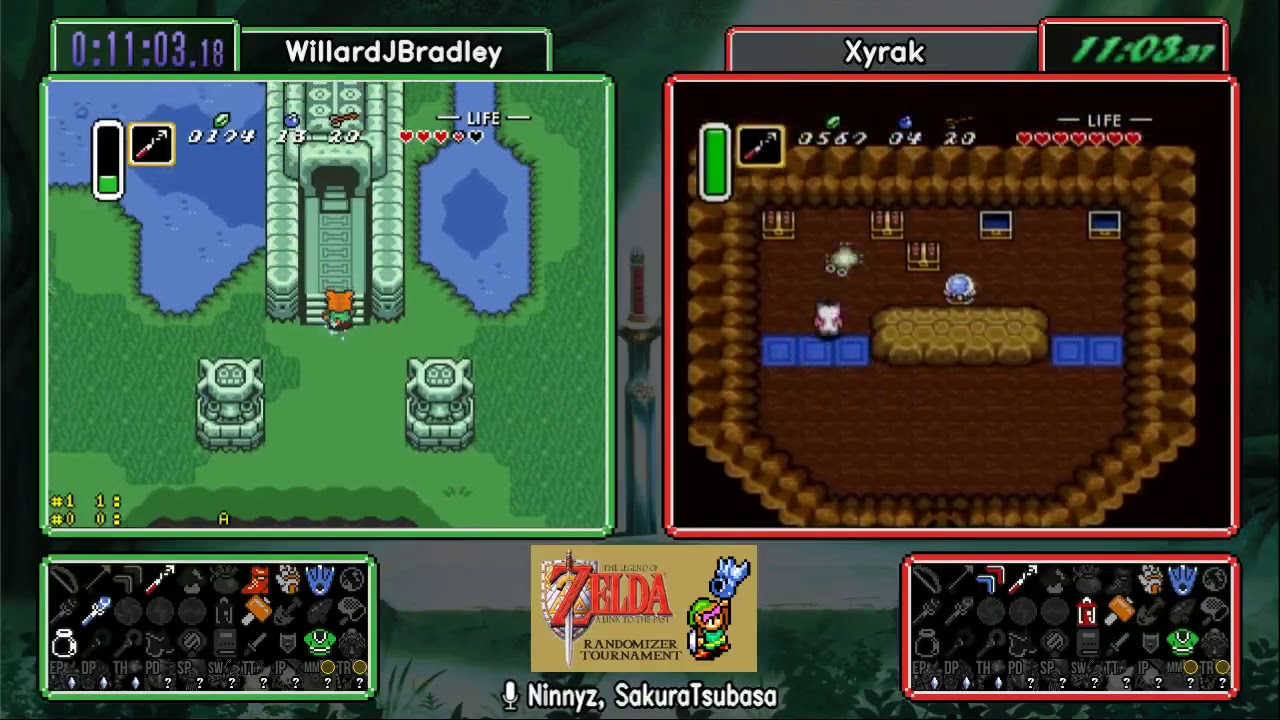 WillardJBradley vs Xyrak. ALTTP Randomizer Tournament Fall 2017