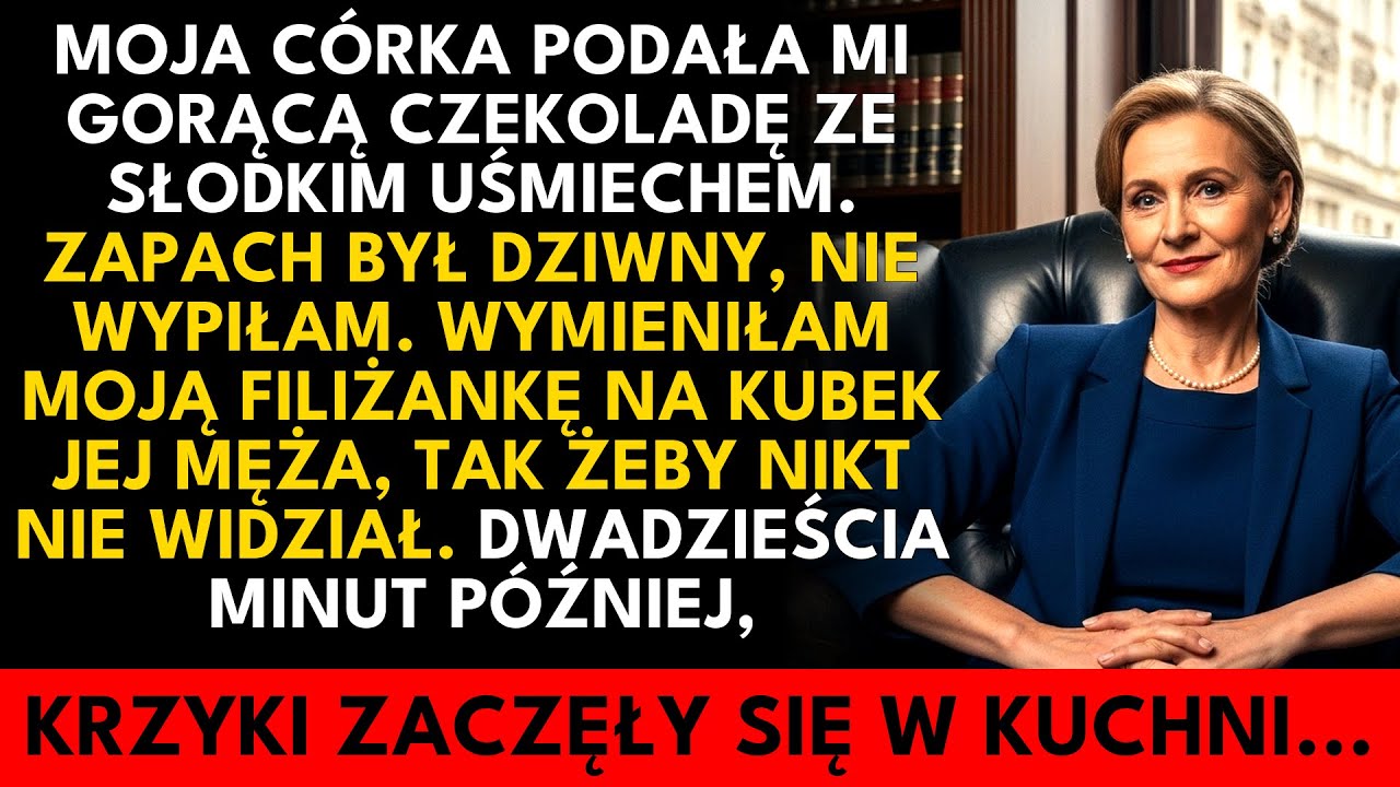 Moja córka dała mi gorącą czekoladę. Zamieniłem filiżanki, nie zauważyła. Krzyki przyszły później.