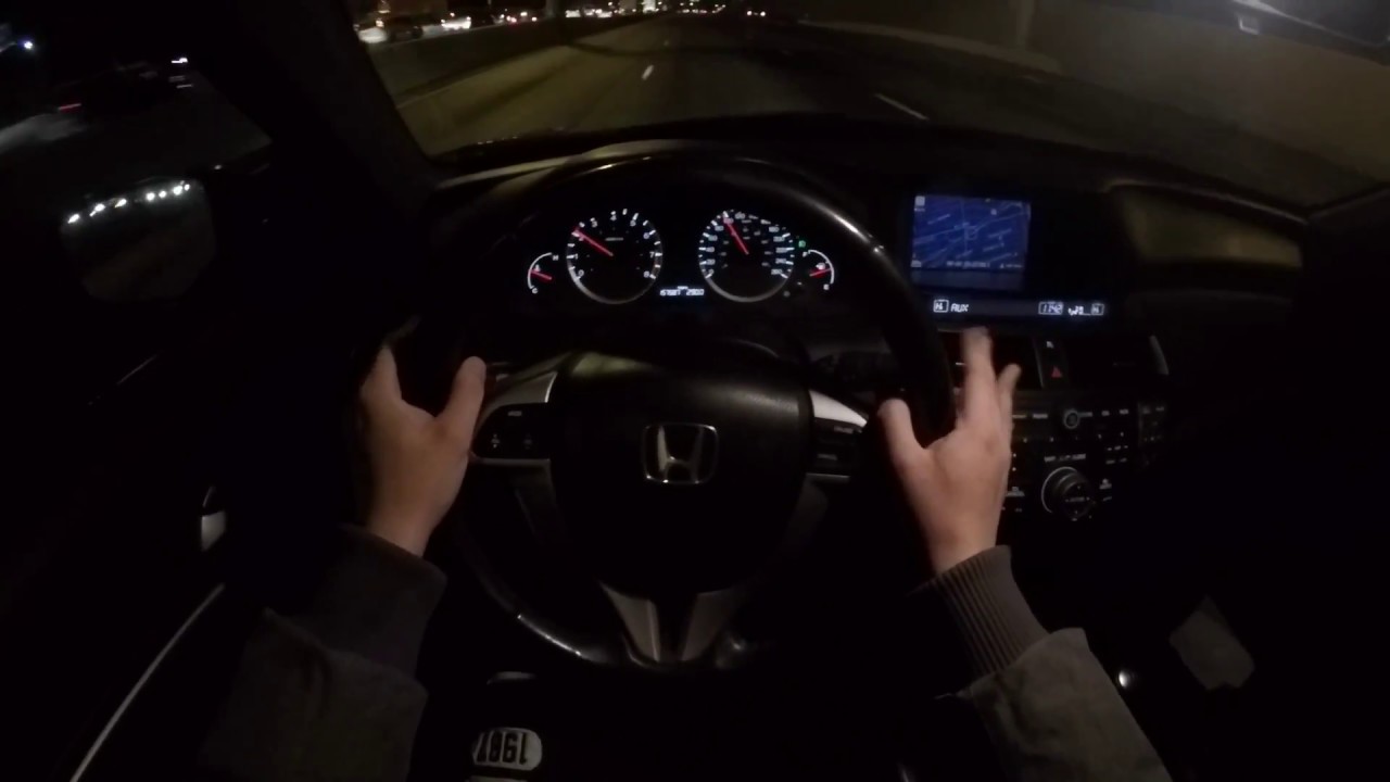 2008 Honda Accord V6 Coupe (Manual) - POV Night Drive