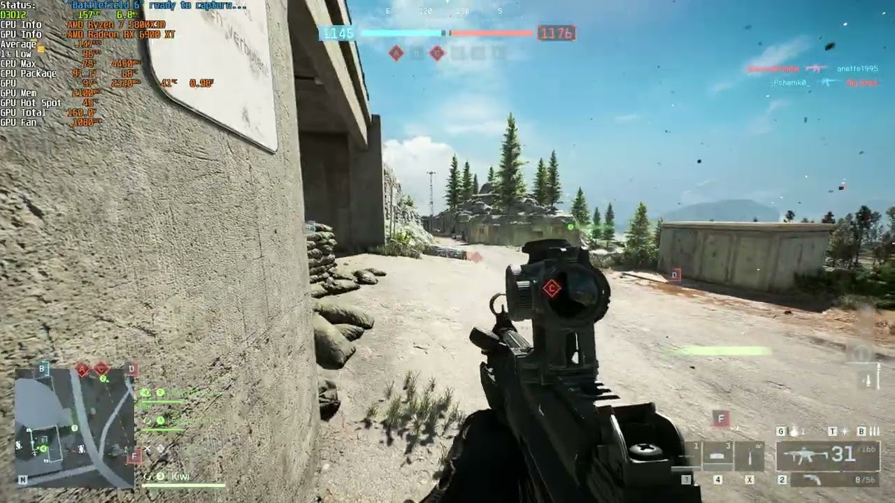 Battlefield 6 Season 2 New map RX 6900 XT 1080p Ultra FSR Native AA