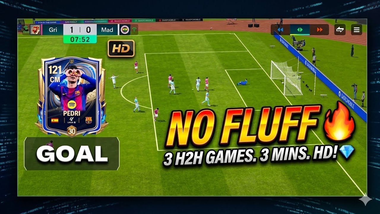 3 GAMES. 3 MINUTES. CLEAN FC MOBILE H2H EDIT ⚡️