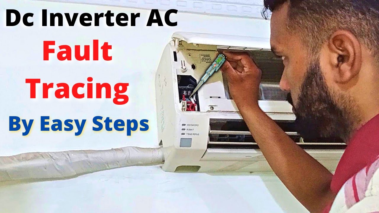 Inverter Ac repairing and fault tracing - Indoor Not Cooling & Outdoor Making Noise