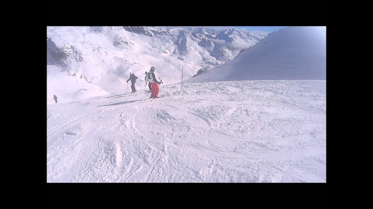 Val Thorens Black Run  Combe de Rosael 6.3.14