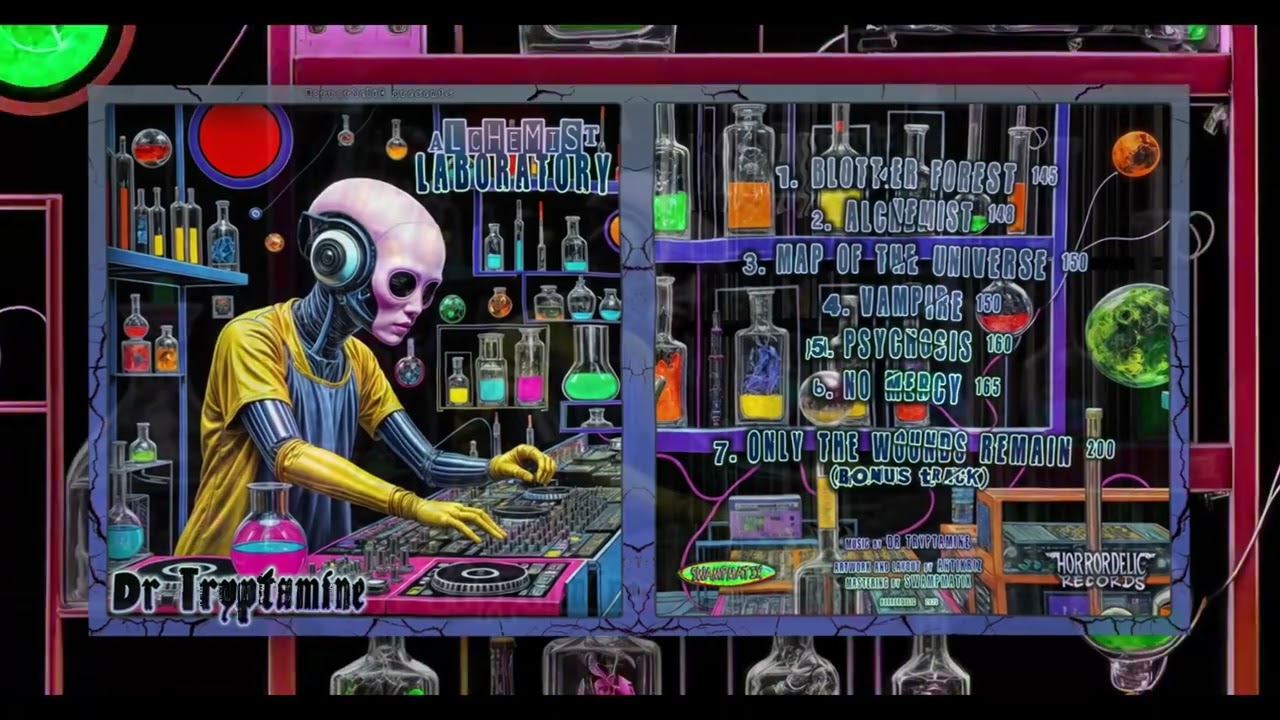 Dr Tryptamine: Alchemist Laboratory - Full Album Darkpsy 2025 - South Africa - Psychedelic Trance