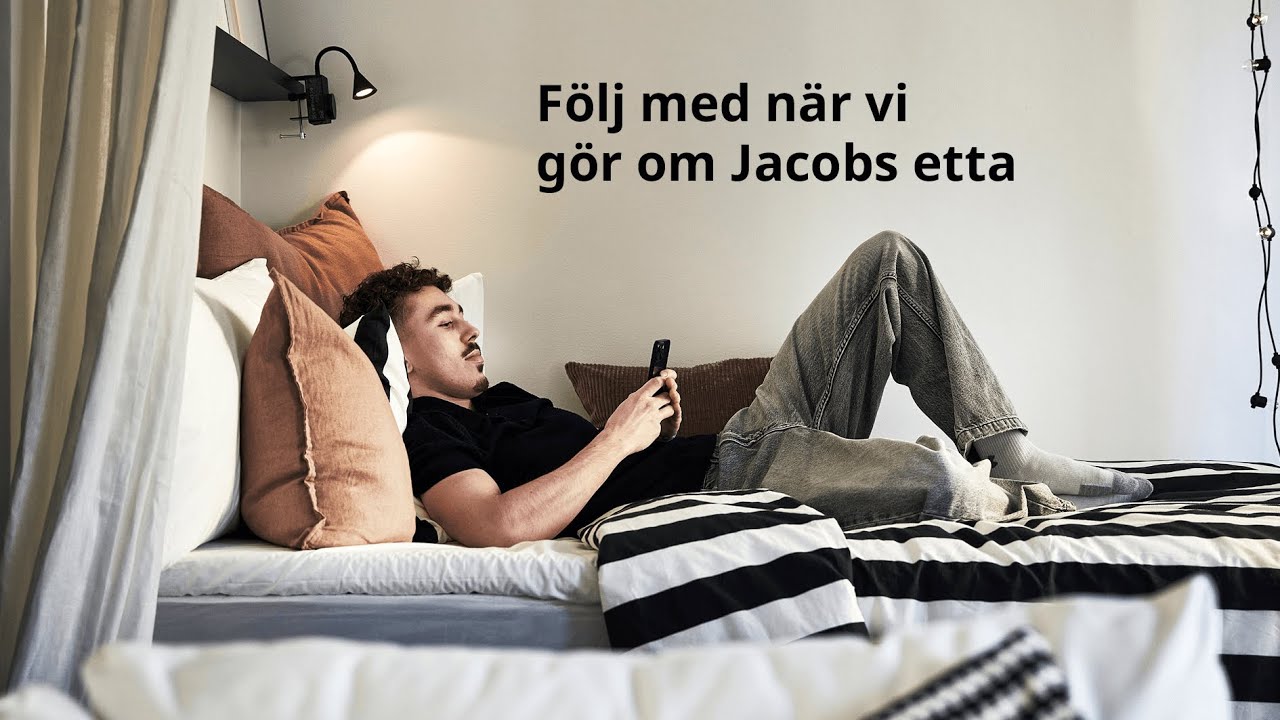 Smart och personlig etta på 27 kvadrat | Till sängs med IKEA