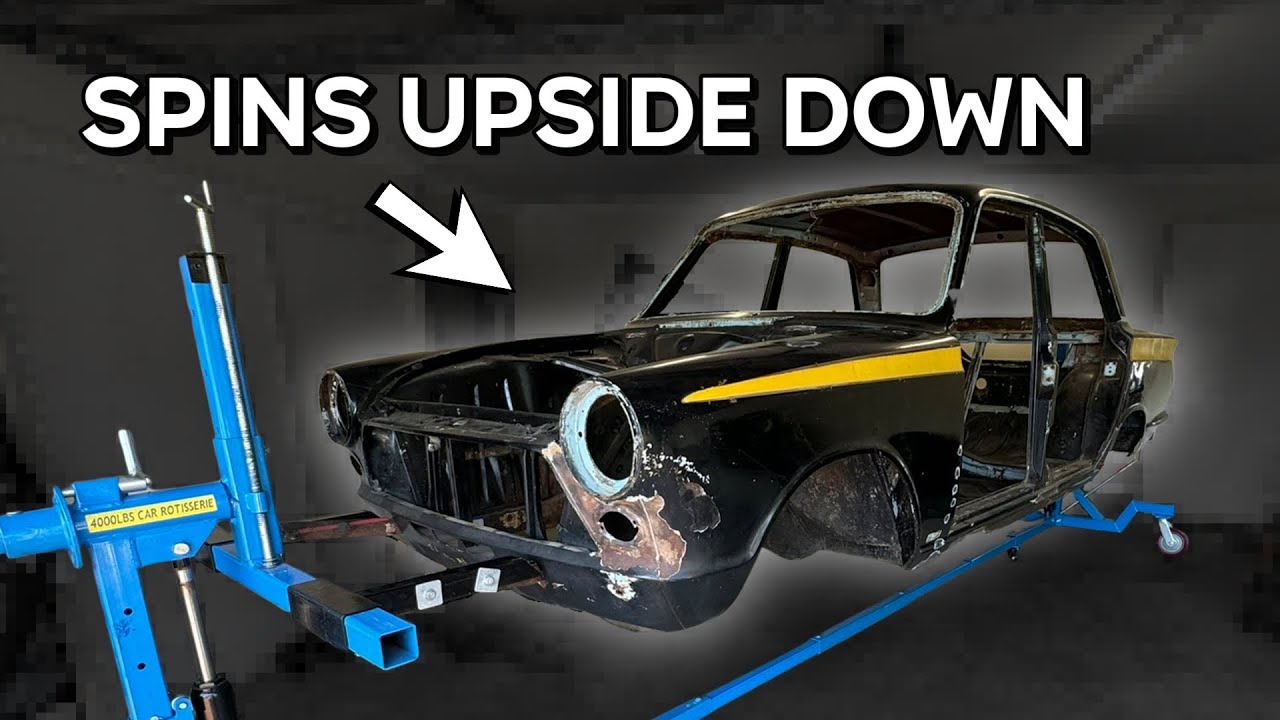 Putting the Cortina on a rotisserie (Ford Cortina restoration EP2)