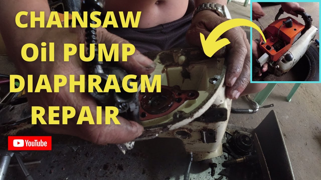 HOW TO REPAIR CHAINSAW OIL PUMP DIAPHRAGM | STIHL
