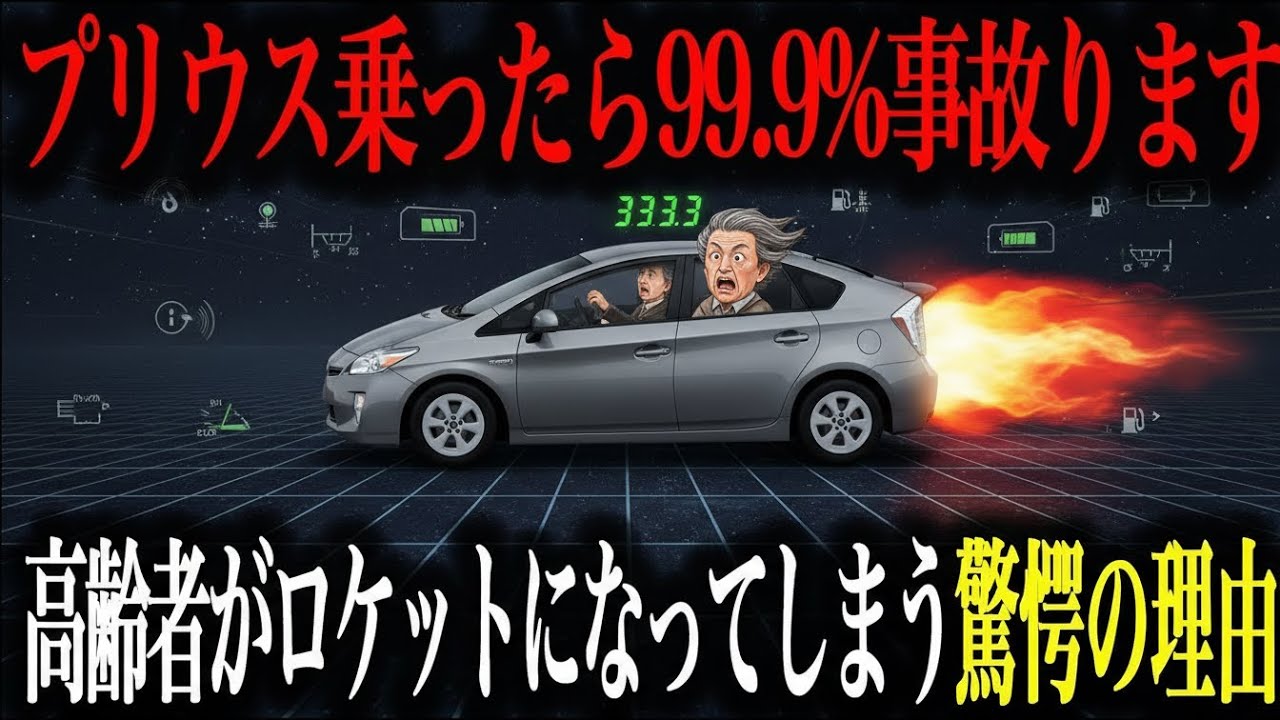 【ついに判明】なぜプリウス事故は高齢者に集中するのか？構造と人間心理の落とし穴【車解説】