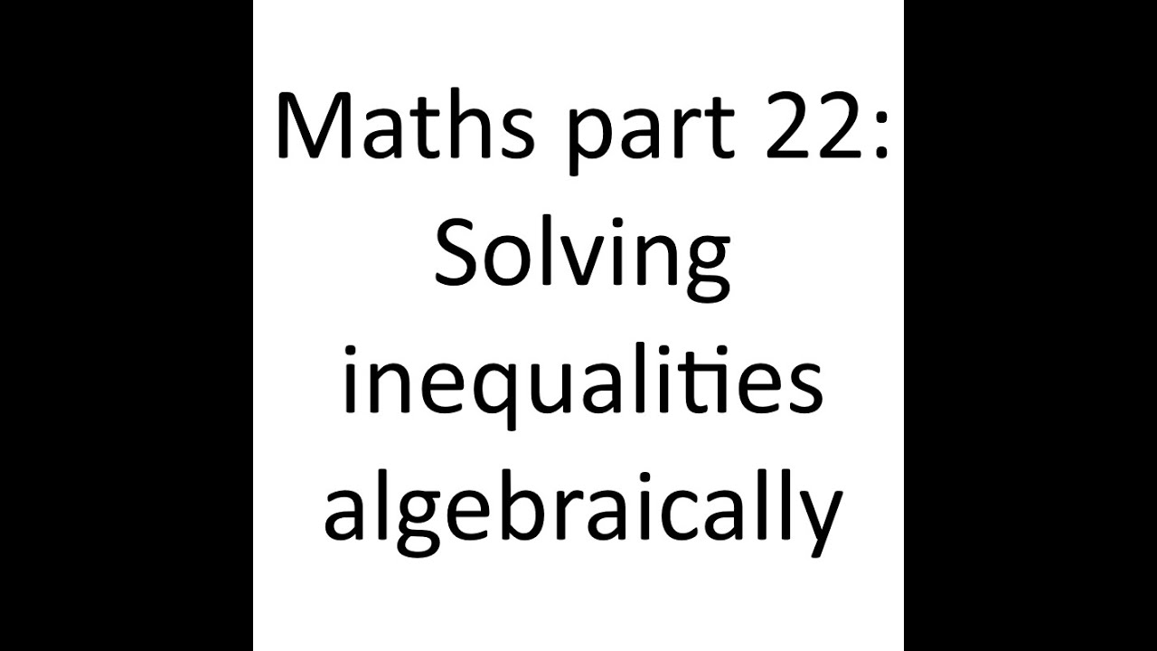 Mathematics inequalities(in Arabic)