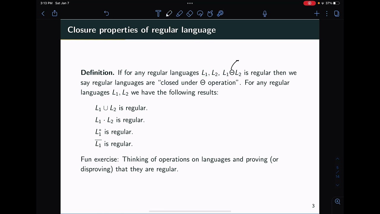 Introduction to closure properties (for regular languages)