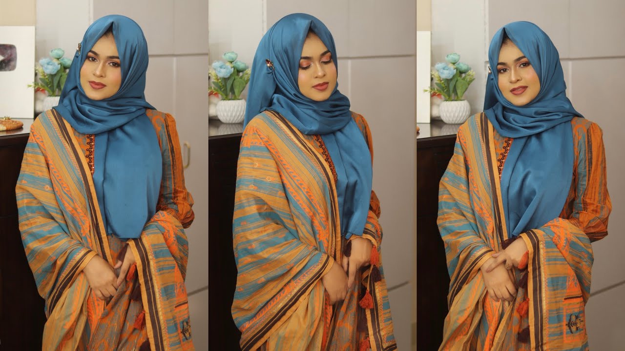 Eid Special Hijab Tutorial | Hijab Style with Salwar Kameez